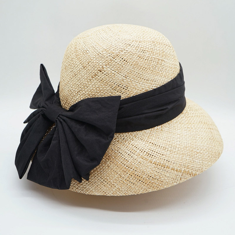 Bucket Hat Straw - Sombrero para el sol estilo Downton