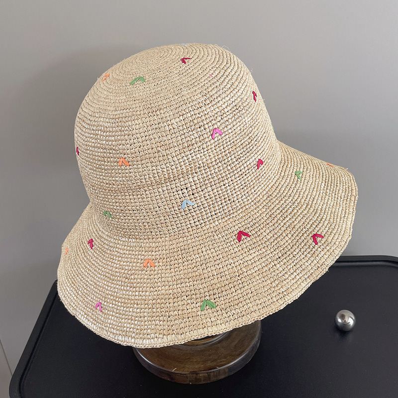 Sombrero de paja de rafia con  - Bucket Hat Straw reseña y precio